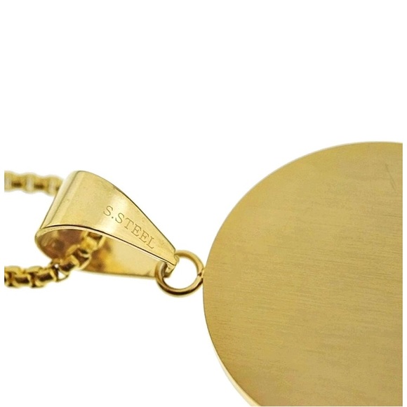 Mason Pendant Masonic Gold Tone24” Stainless Steel - Picture 3 of 5